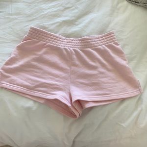 TNA airy AF shorts. Super comfy. Baby pink